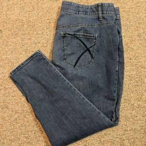 Lane Bryant 24 regular jeans tighter tummy panel